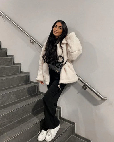 Okada | 暖かいテディジャケット