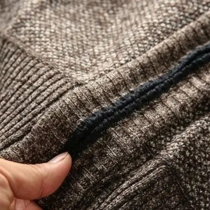 Okada | フリース裏地ニットジャケット